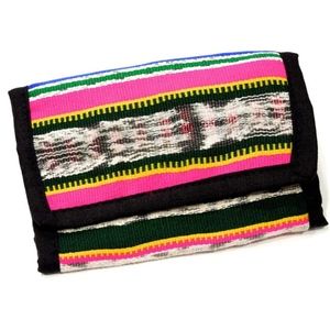 VTG 80's Guatemalan Hand Woven Trifold Wallet